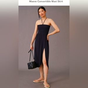 NWOT Maeve black Convertible Maxi Skirt/dress Sz M